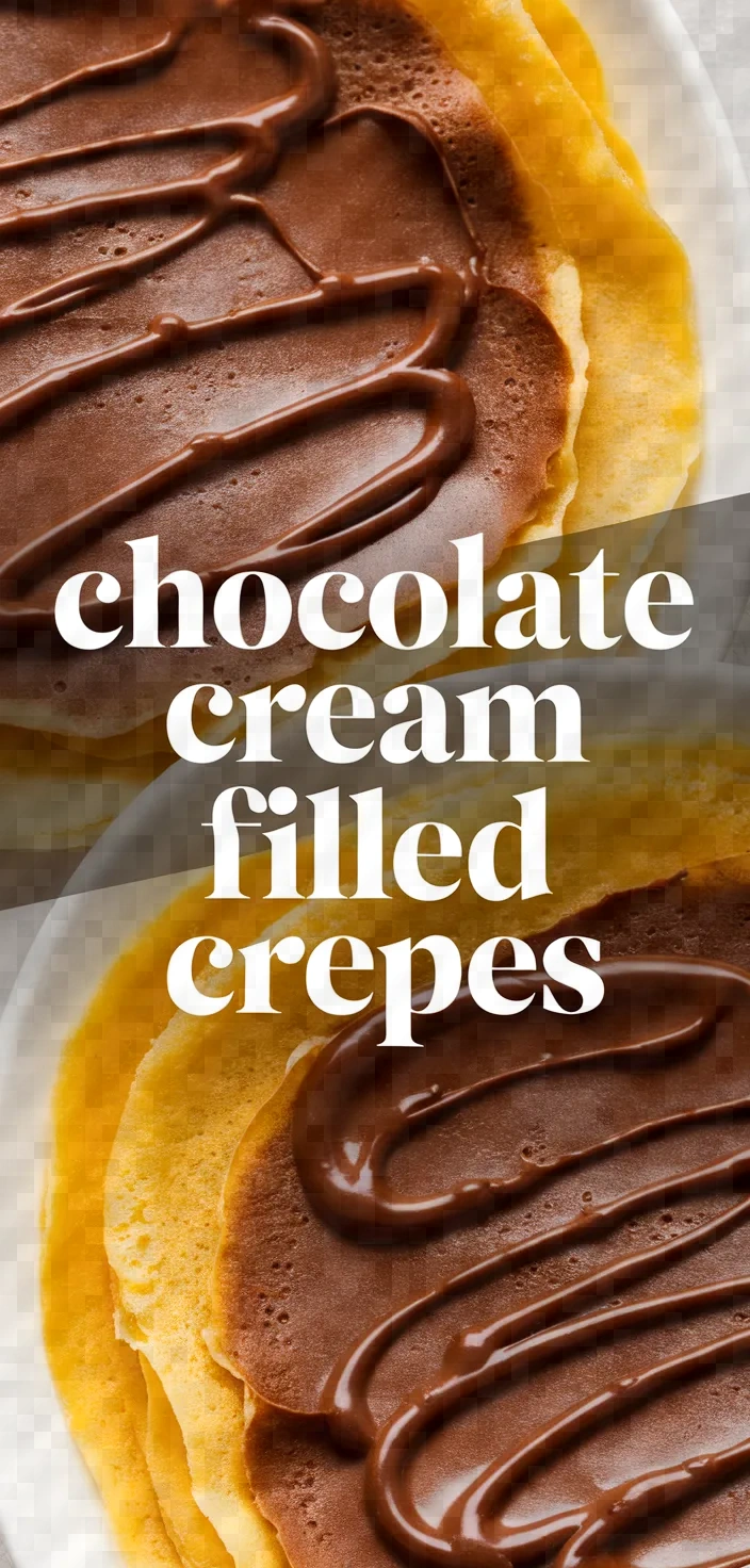 Chocolate Cream Filled Crepes Recipe