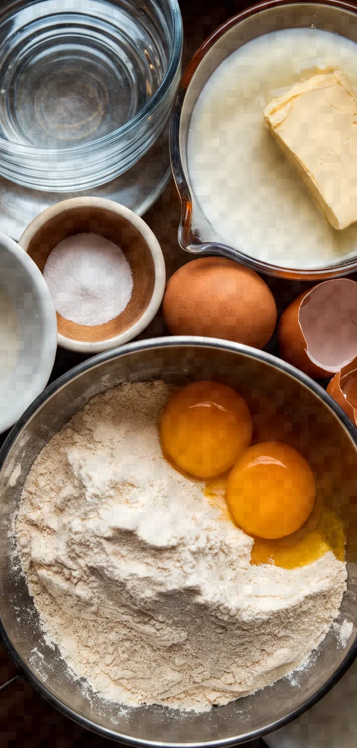 Ingredients photo for Choux Pastry Recipe