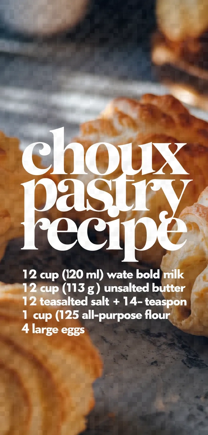 Choux Pastry Recipe