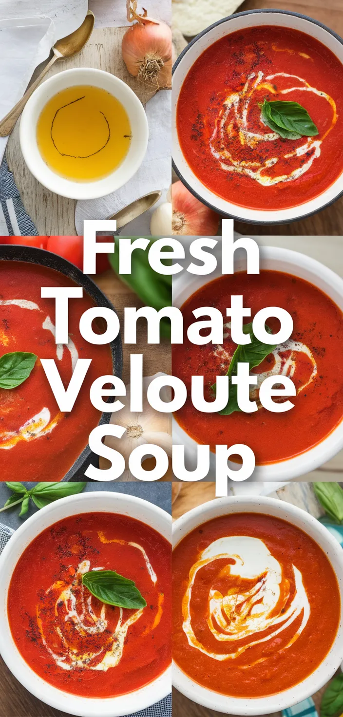 A photo of Fresh Tomato Veloute Soup Recipe