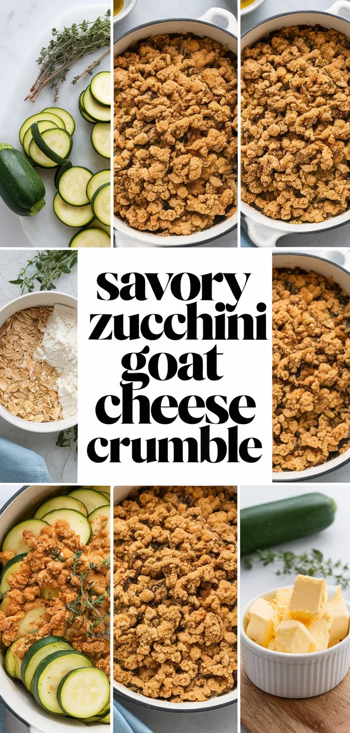 A photo of Savory Zucchini Goat Cheese Crumble Recipe