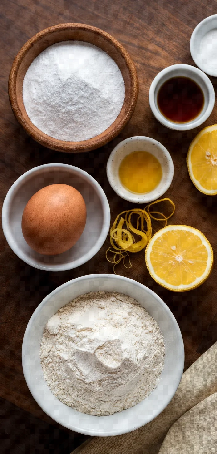 Ingredients photo for Madeleines Cookies Recipe