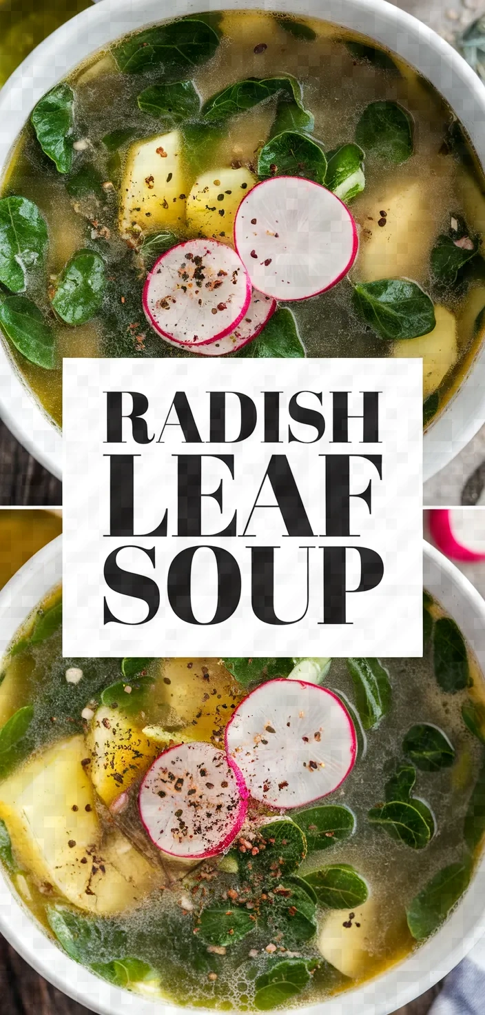 Radish Leaf Soup Recipe