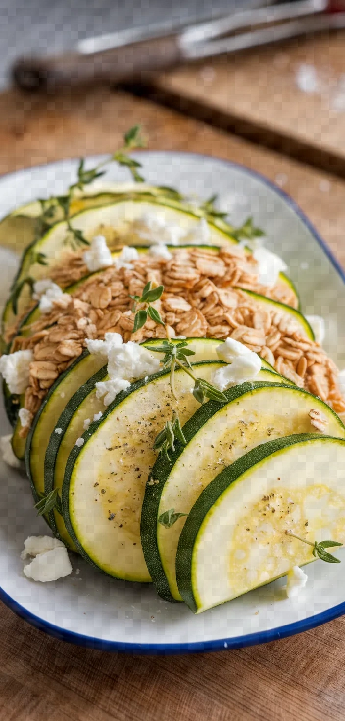 Ingredients photo for Savory Zucchini Goat Cheese Crumble Recipe