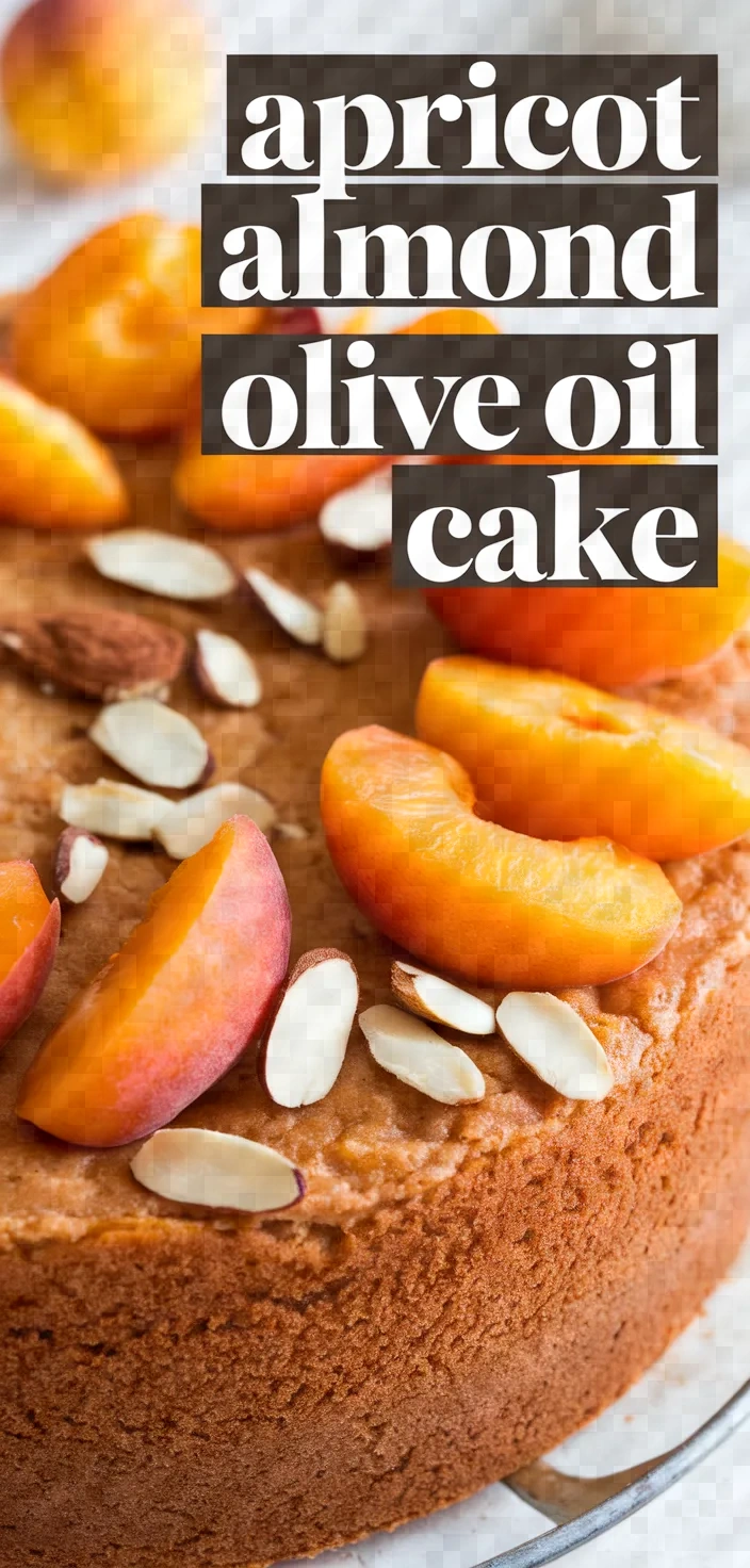 Apricot Almond Olive Oil Cake Dairy Free Recipe