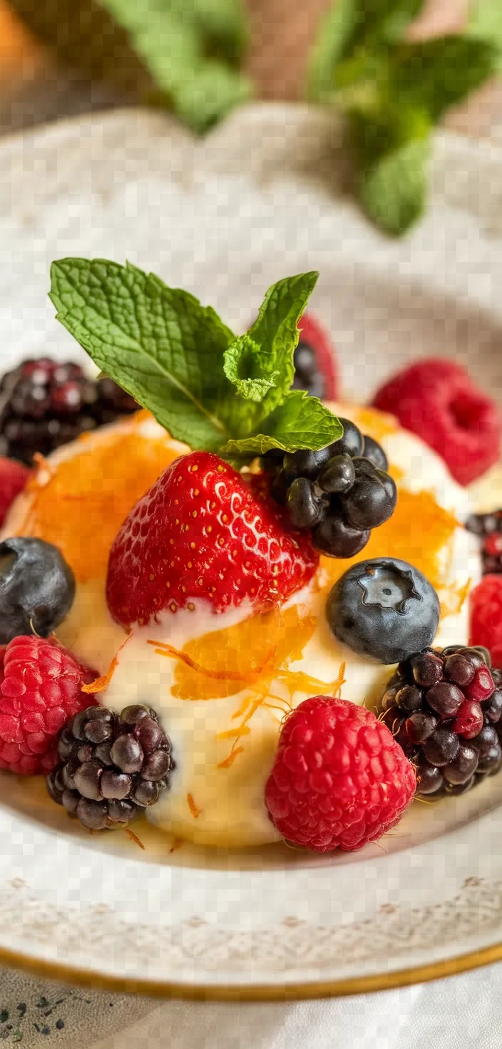 Ingredients photo for Berries With Orange Sabayon Recipe