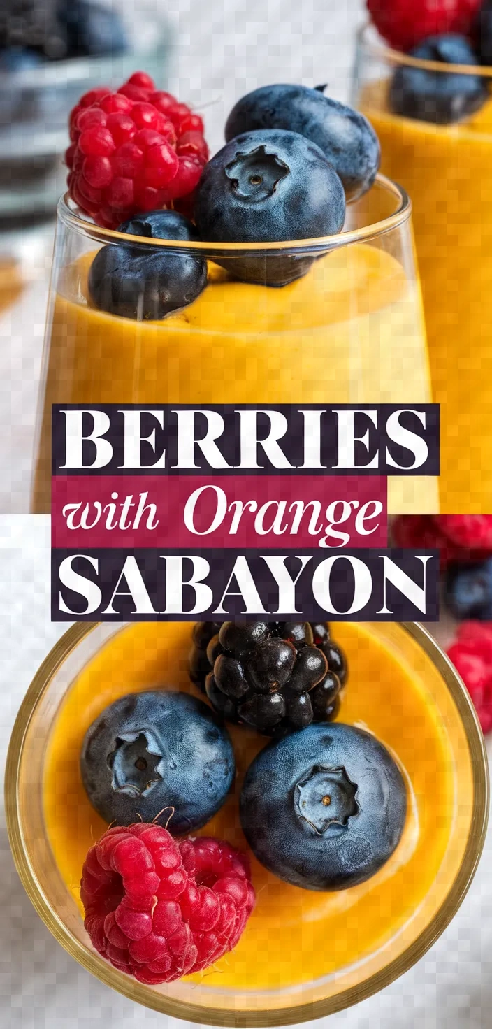 Berries With Orange Sabayon Recipe