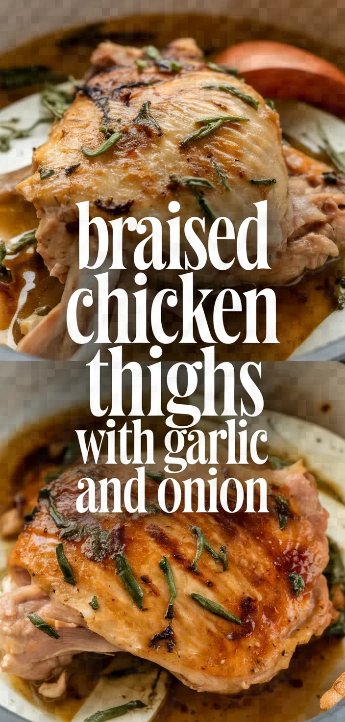 Braised Chicken Thighs With Garlic And Onion Recipe
