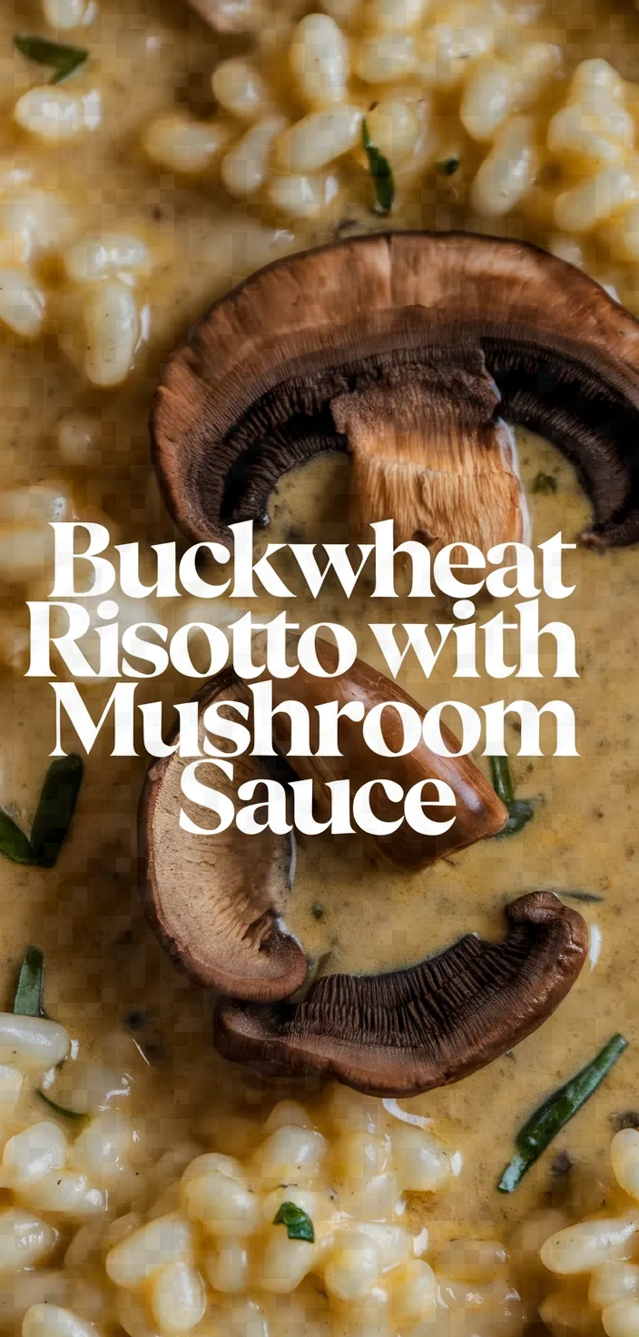 Buckwheat Risotto With Mushrooms Forestiere Sauce Recipe