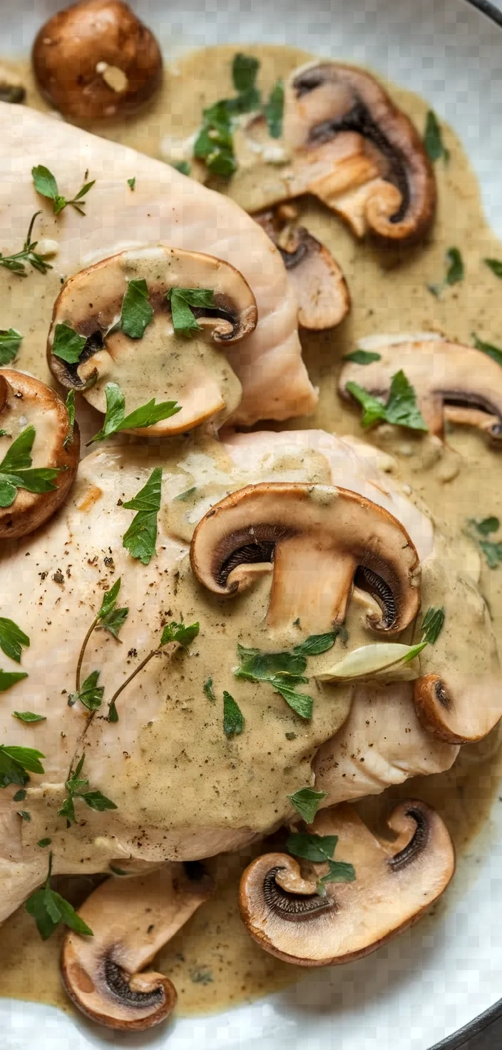 Ingredients photo for Chicken Breasts In Creamy Mushroom Sauce Recipe