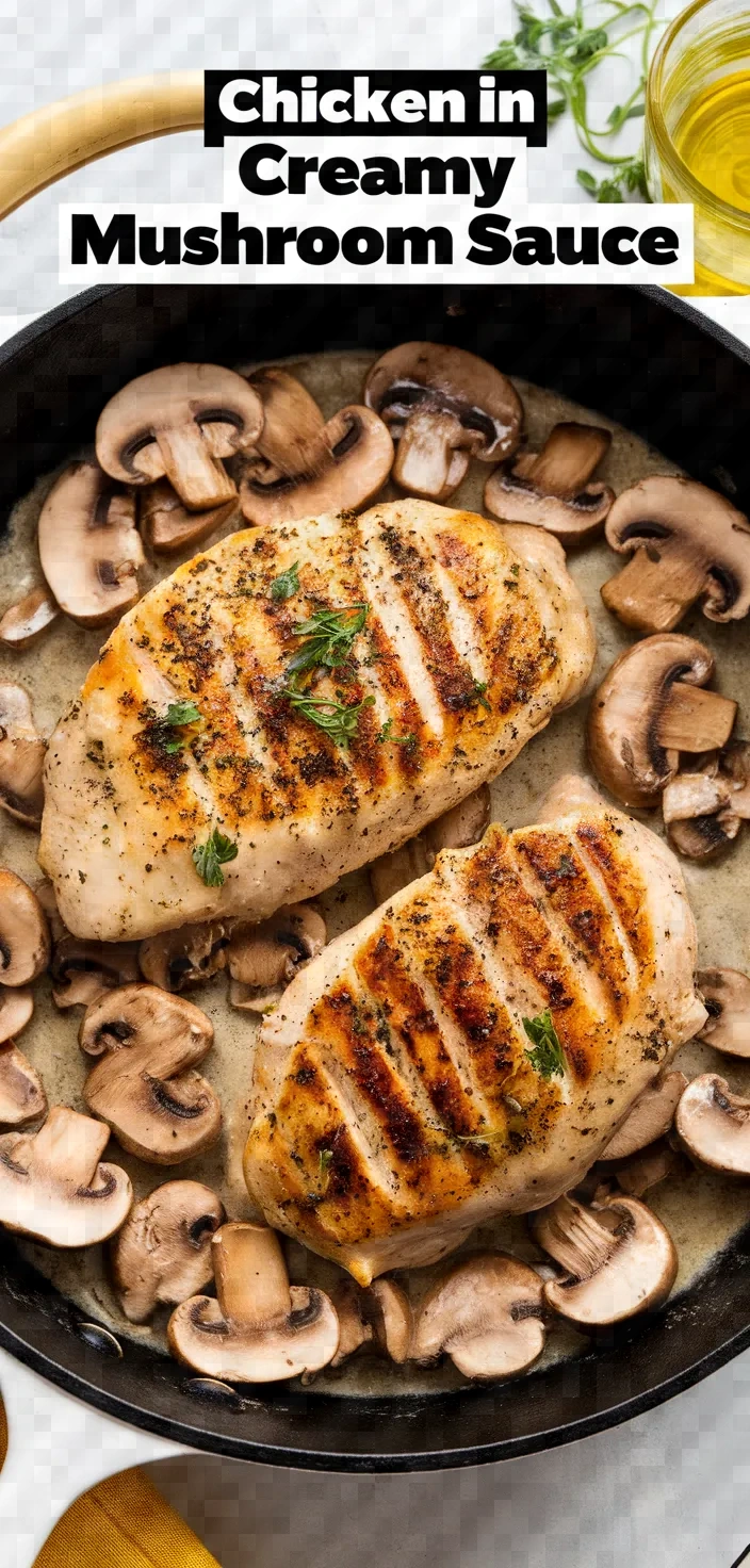 Chicken Breasts In Creamy Mushroom Sauce Recipe