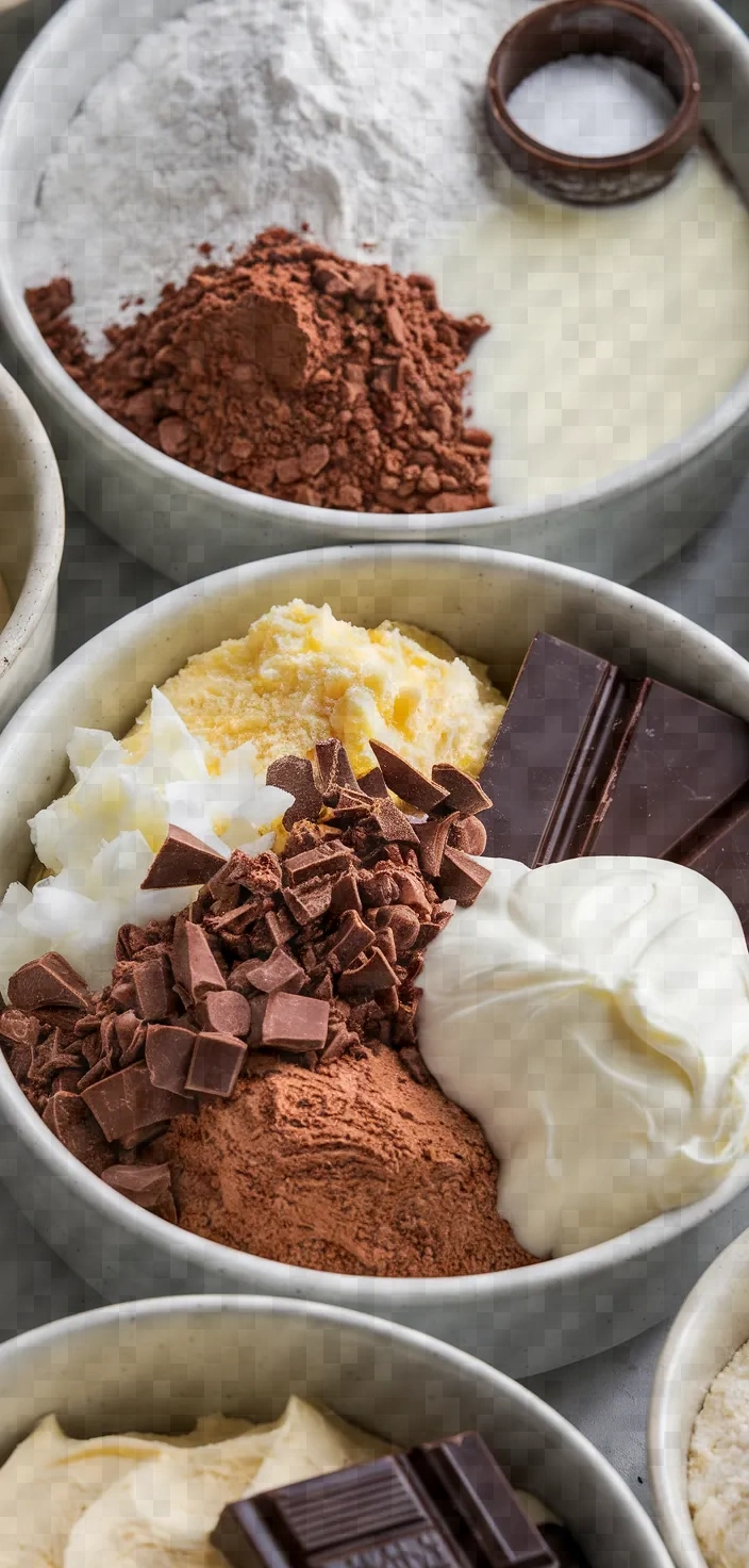 Ingredients photo for Classic Chocolate Buche De Noel Recipe
