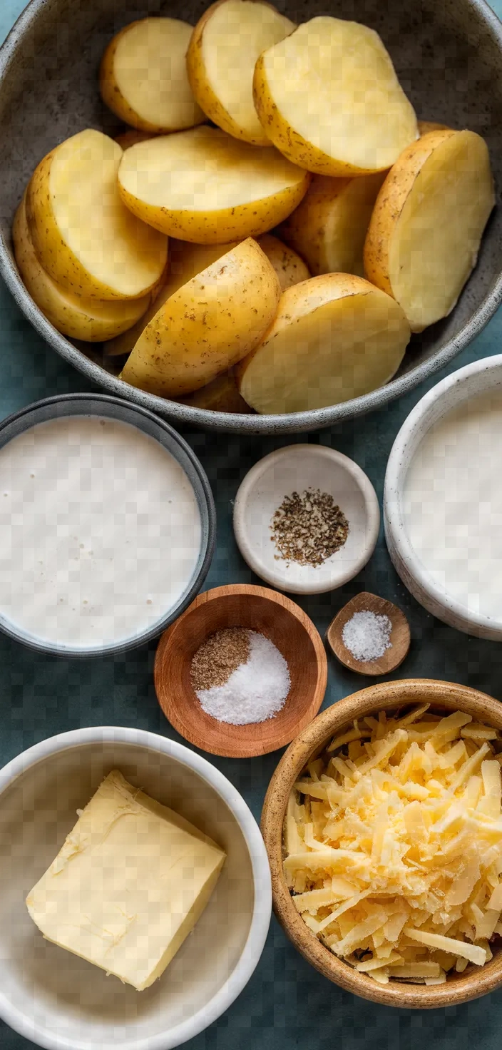 Ingredients photo for Classic French Gratin Dauphinois Recipe