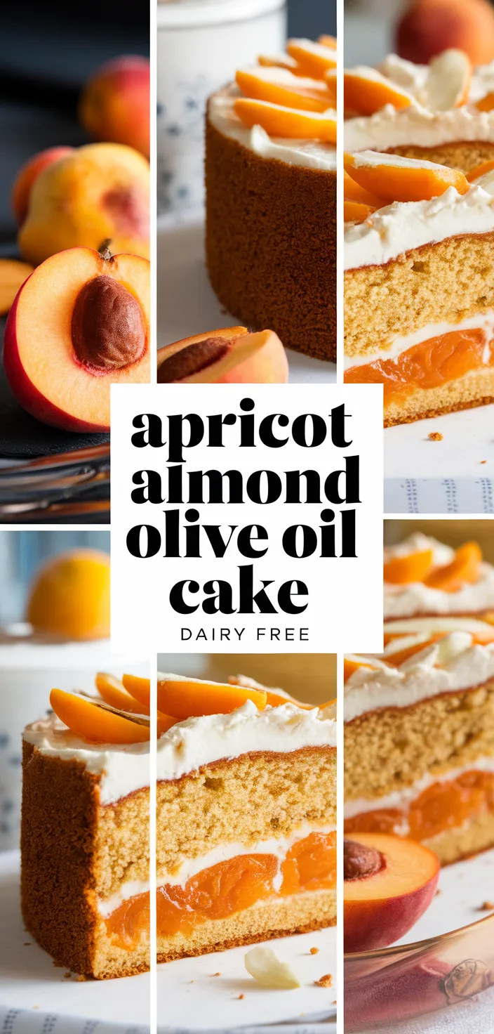 A photo of Apricot Almond Olive Oil Cake Dairy Free Recipe