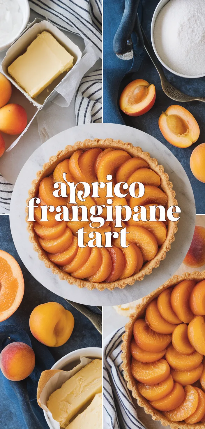 A photo of Apricot Frangipane Tart Recipe