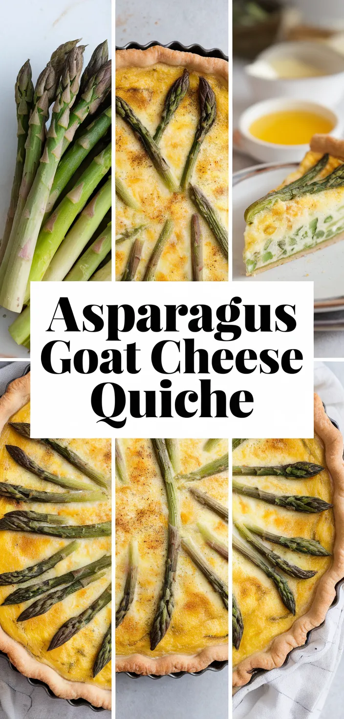 A photo of Asparagus Goat Cheese Quiche Recipe