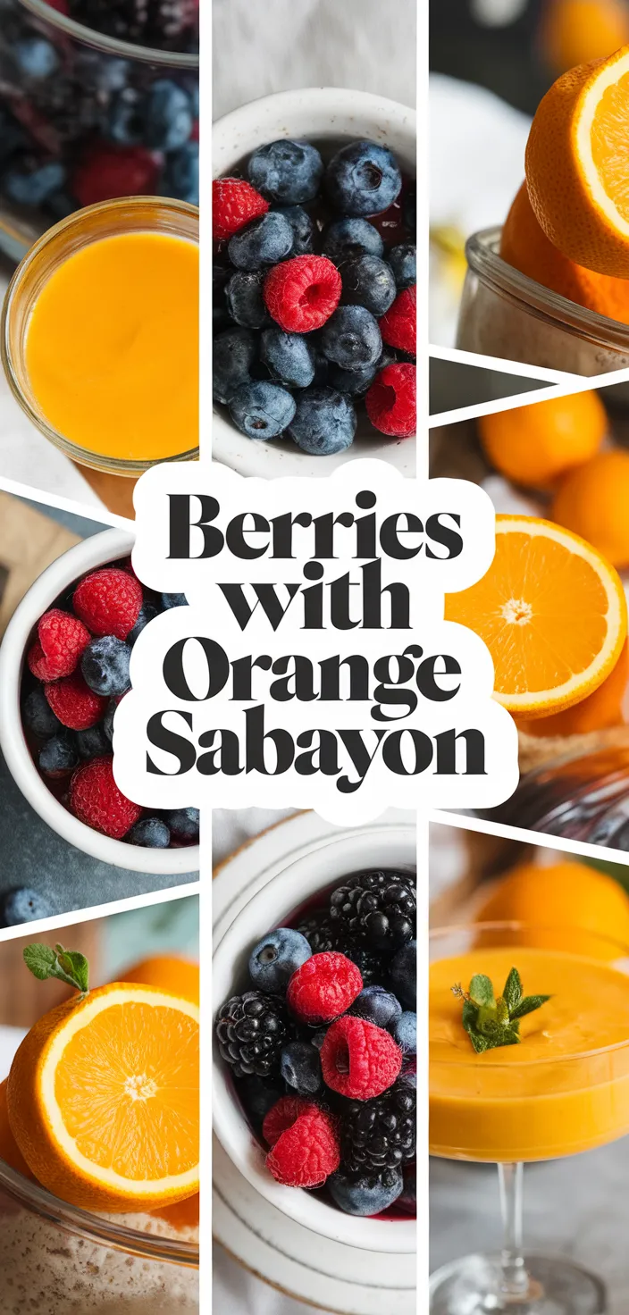 A photo of Berries With Orange Sabayon Recipe
