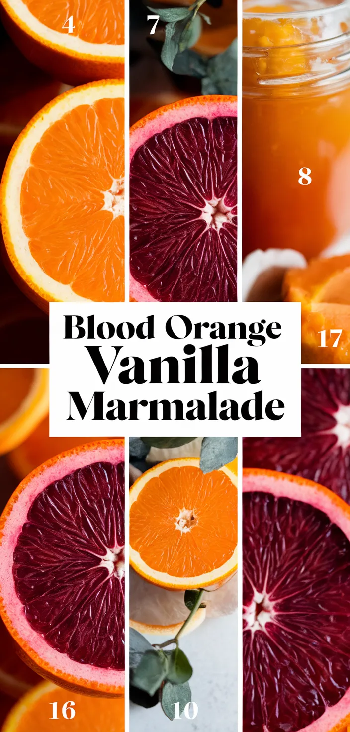 A photo of Blood Orange Vanilla Marmalade Recipe
