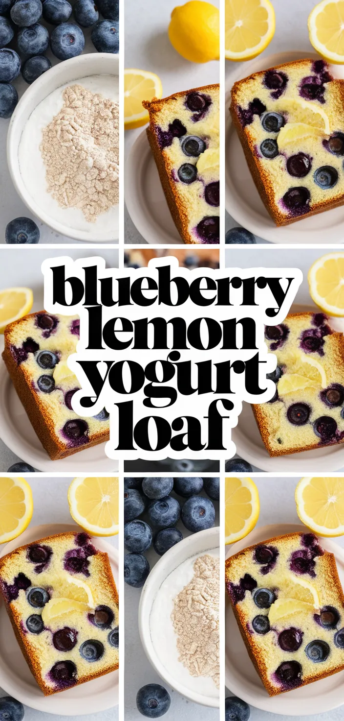 A photo of Blueberry Lemon Yogurt Loaf Recipe