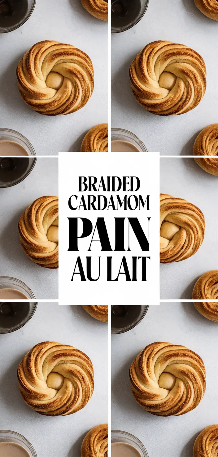 A photo of Braided Cardamom Pain Au Lait Recipe
