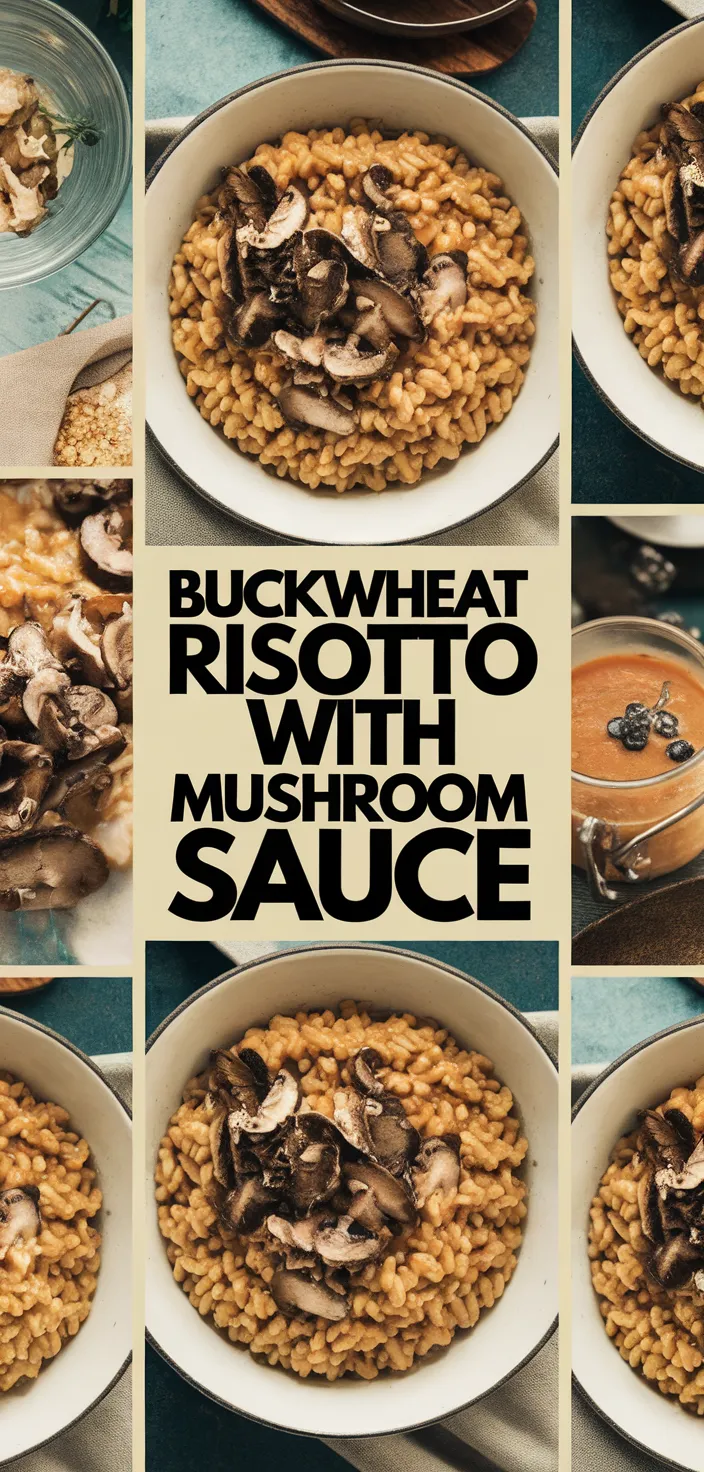A photo of Buckwheat Risotto With Mushrooms Forestiere Sauce Recipe