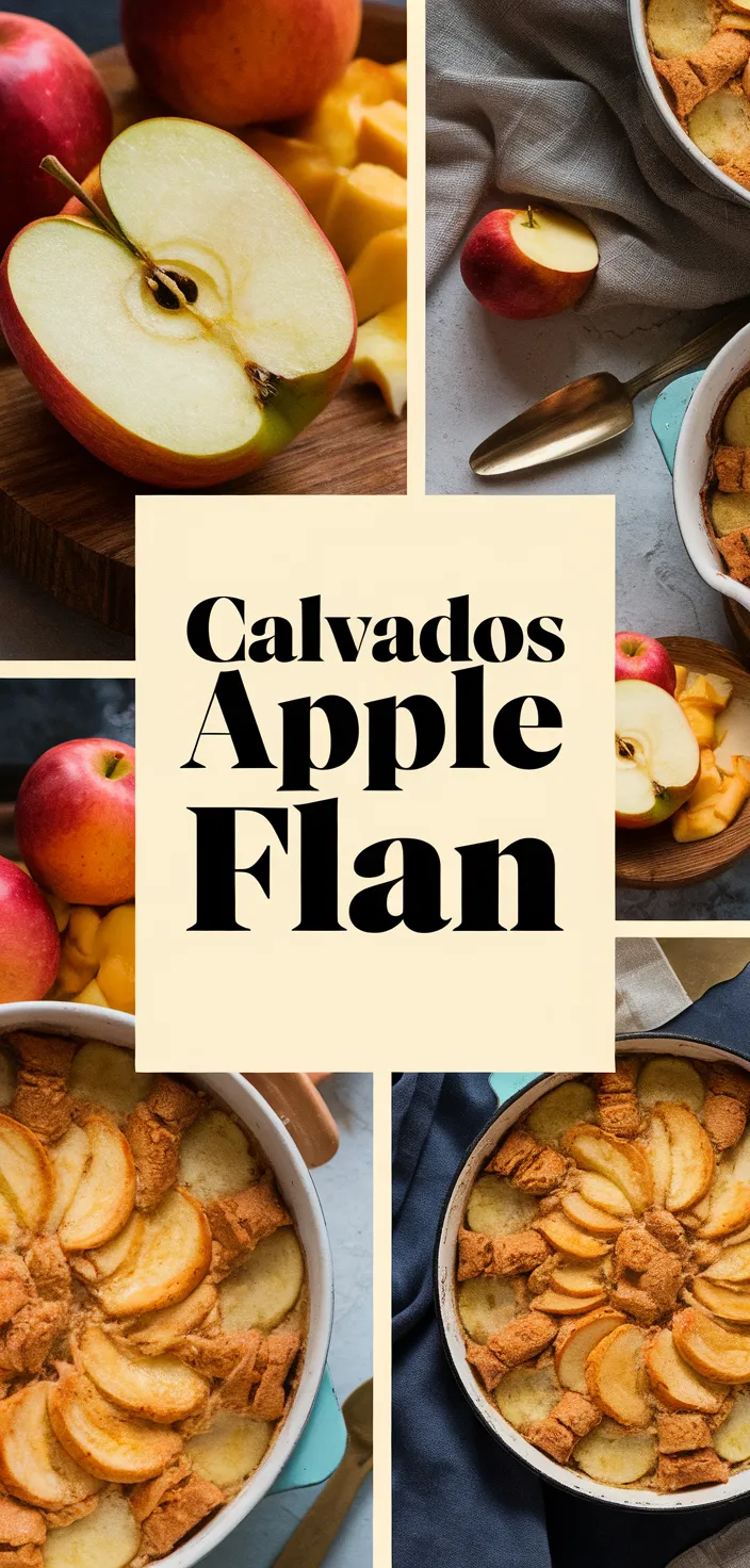 A photo of Calvados And Apple Flan Recipe