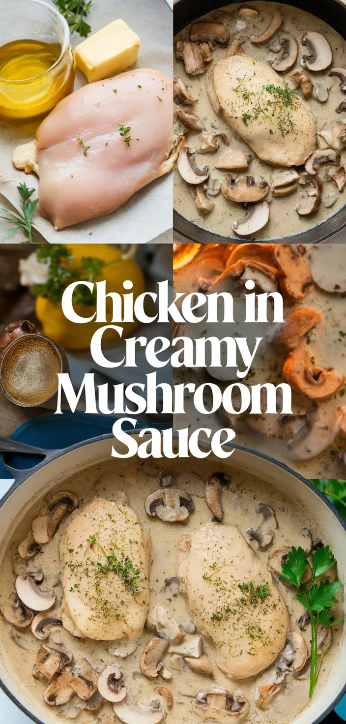 A photo of Chicken Breasts In Creamy Mushroom Sauce Recipe