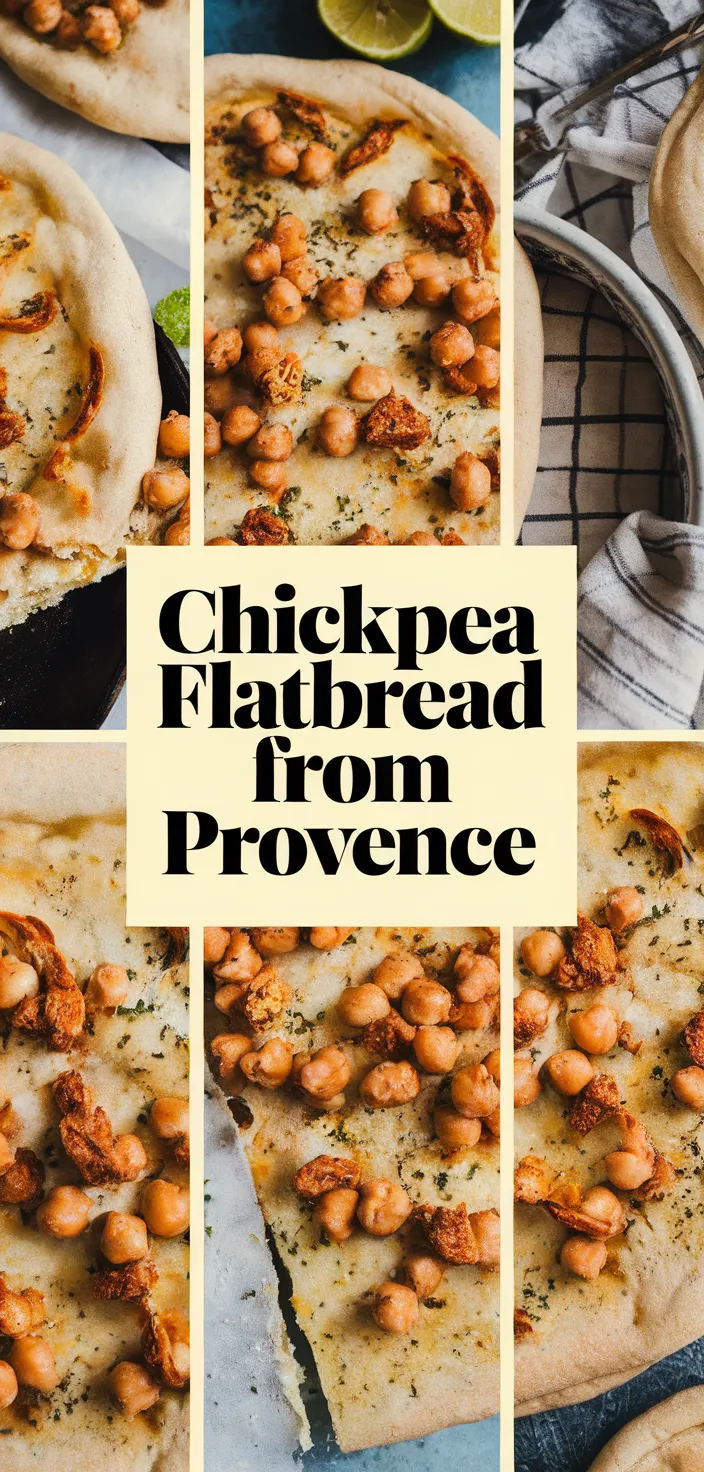 A photo of Chickpea Flatbread From Provence Recipe