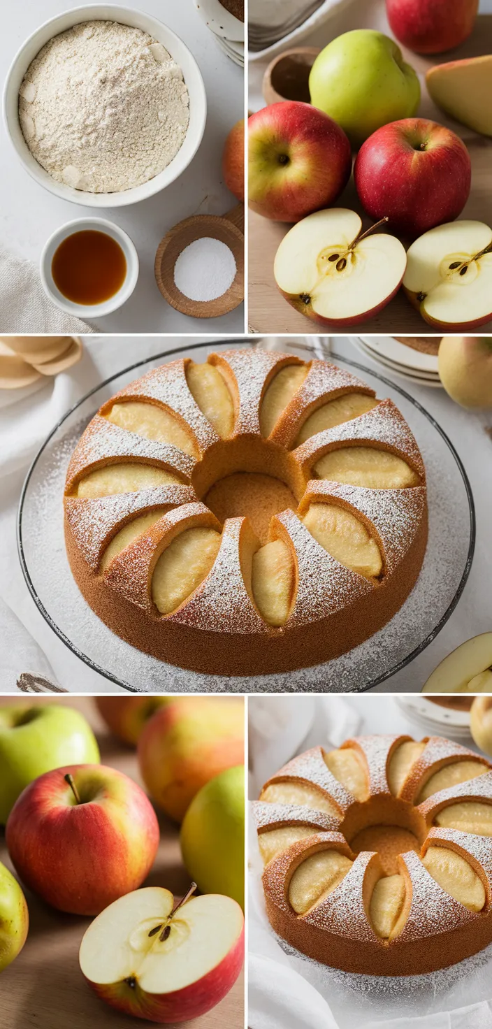 A photo of Classic French Apple Cake Recipe