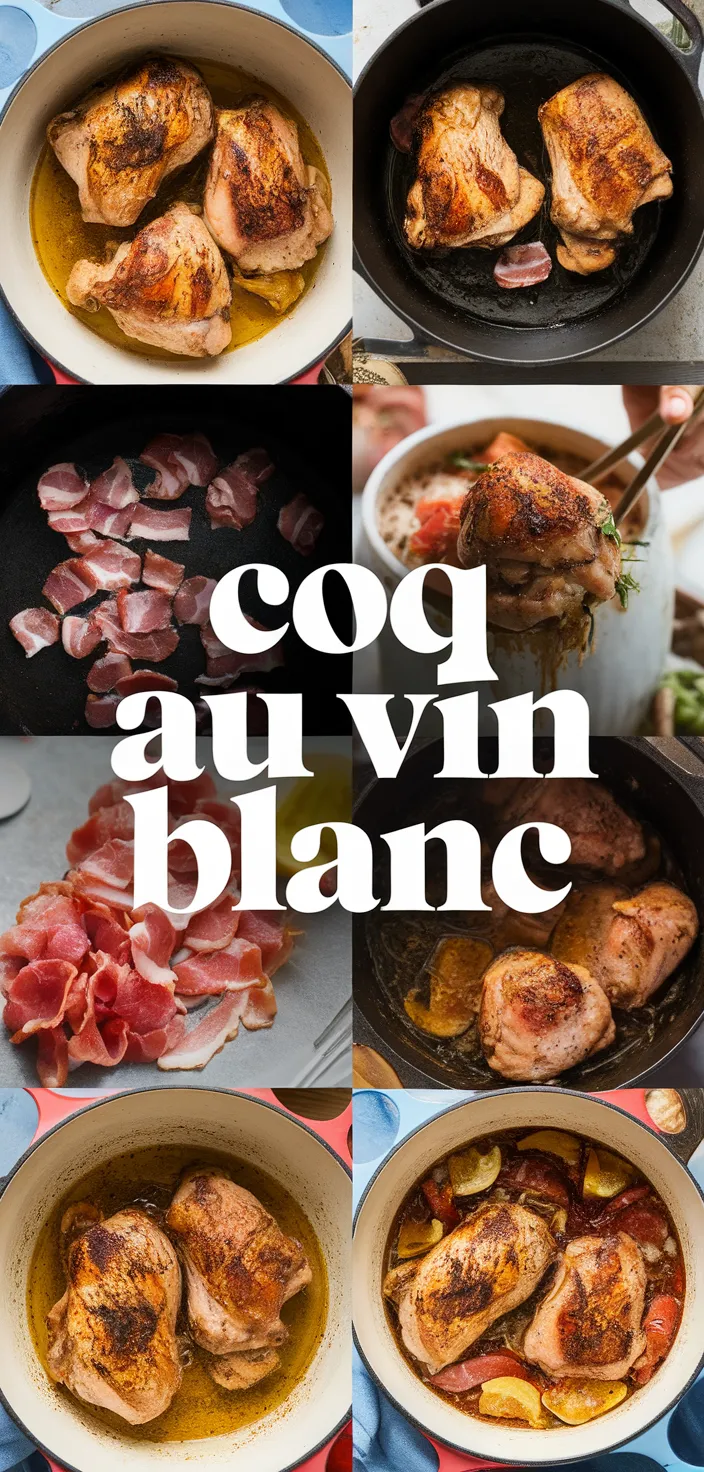 A photo of Coq Au Vin Blanc Recipe