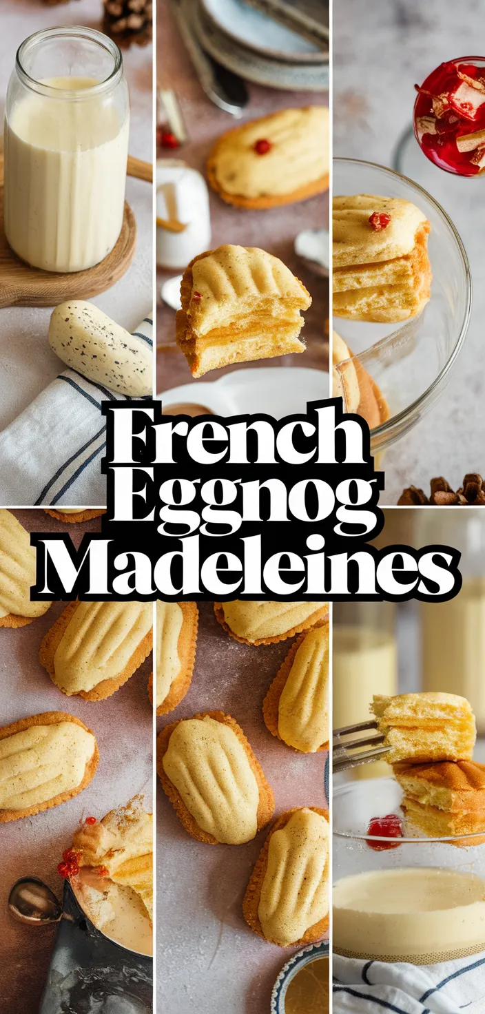 A photo of French Eggnog Madeleines Recipe