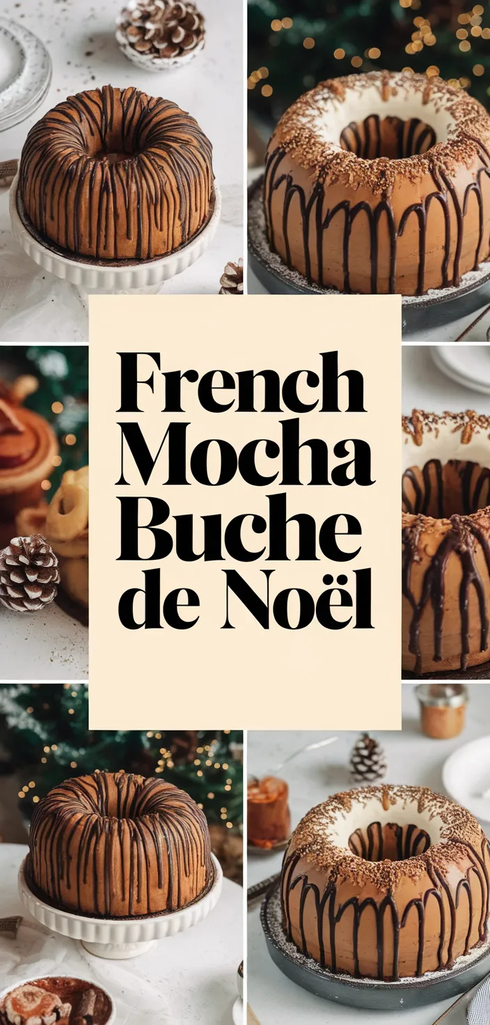 A photo of French Mocha Buche De Noel Recipe