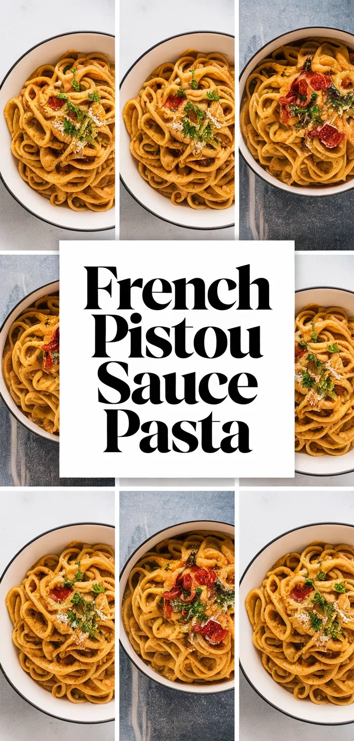 A photo of French Pistou Sauce Pasta Recipe