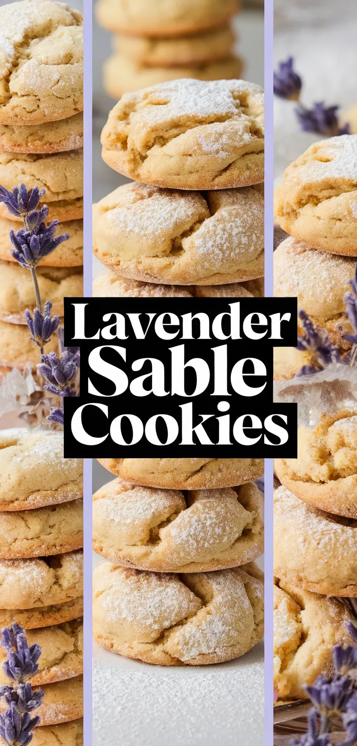 A photo of Lavender Sable Cookies Recipe