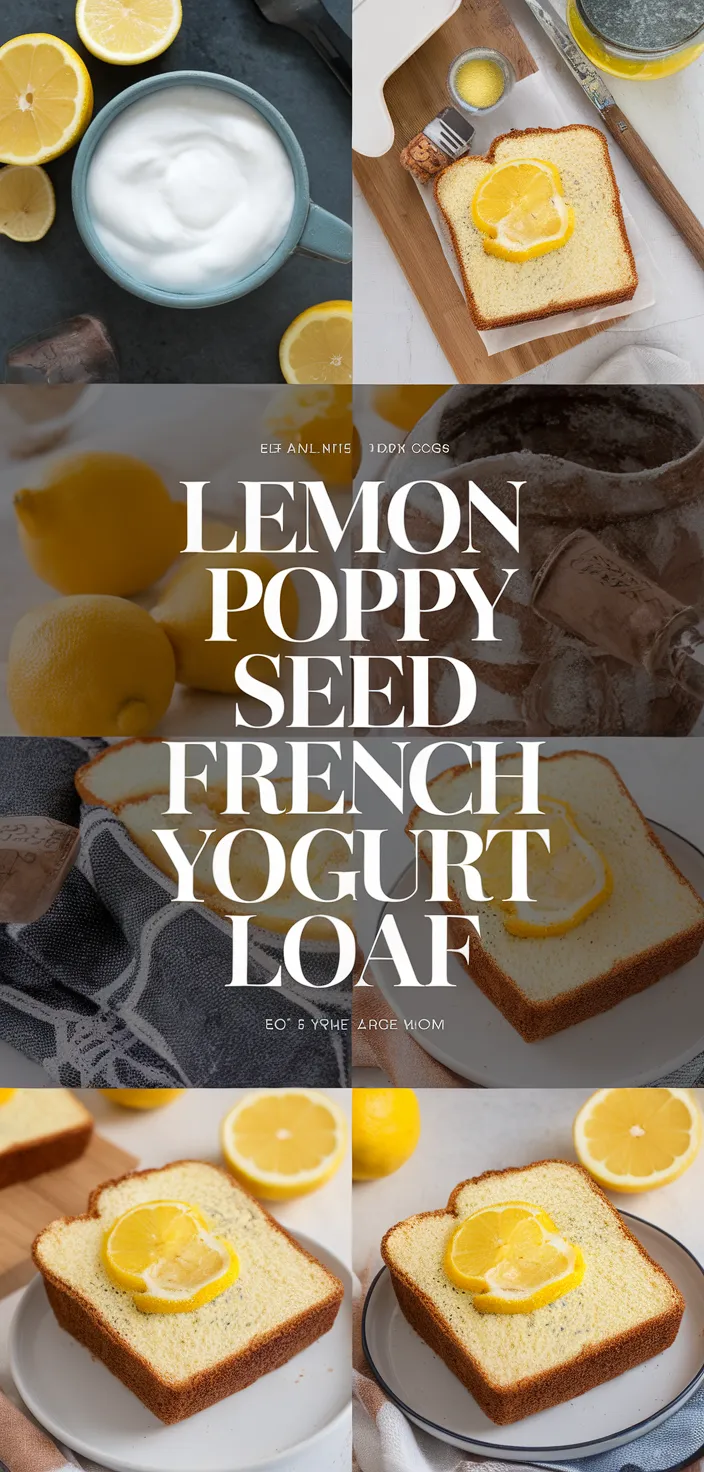 A photo of Lemon Poppy Seed French Yogurt Loaf Recipe