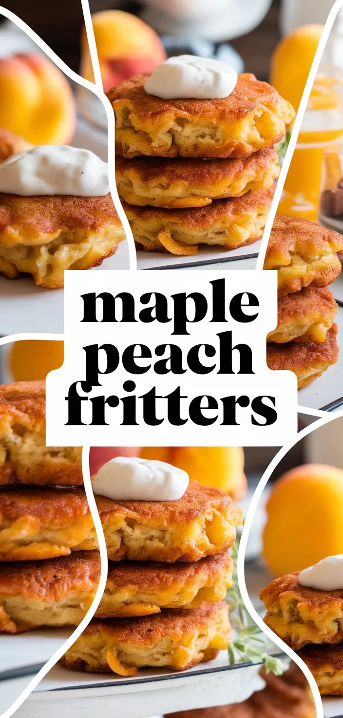 A photo of Maple Peach Fritters Recipe