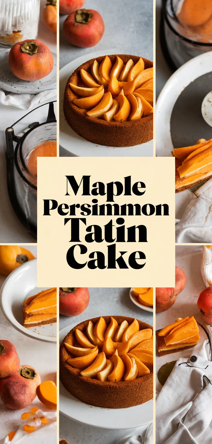A photo of Maple Persimmon Tatin Cake Recipe