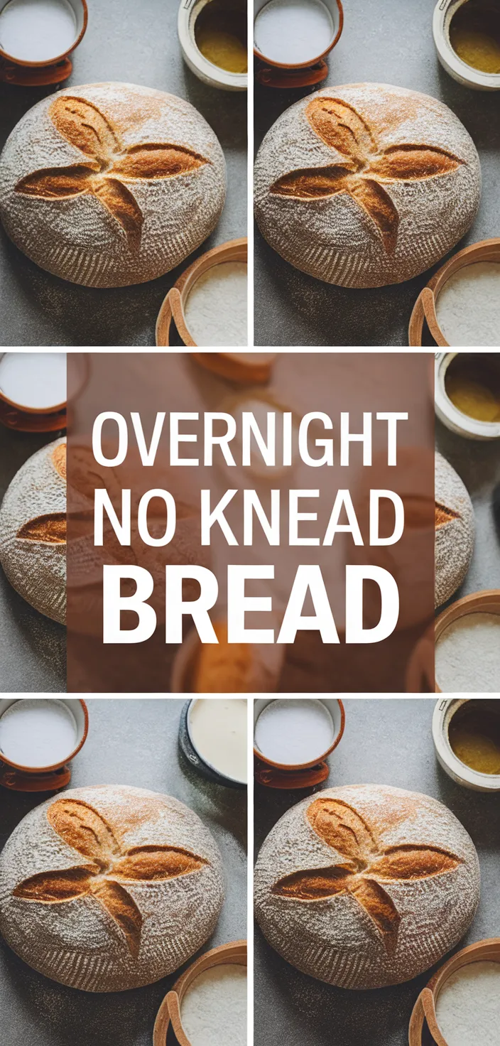 A photo of Overnight No Knead Bread Recipe
