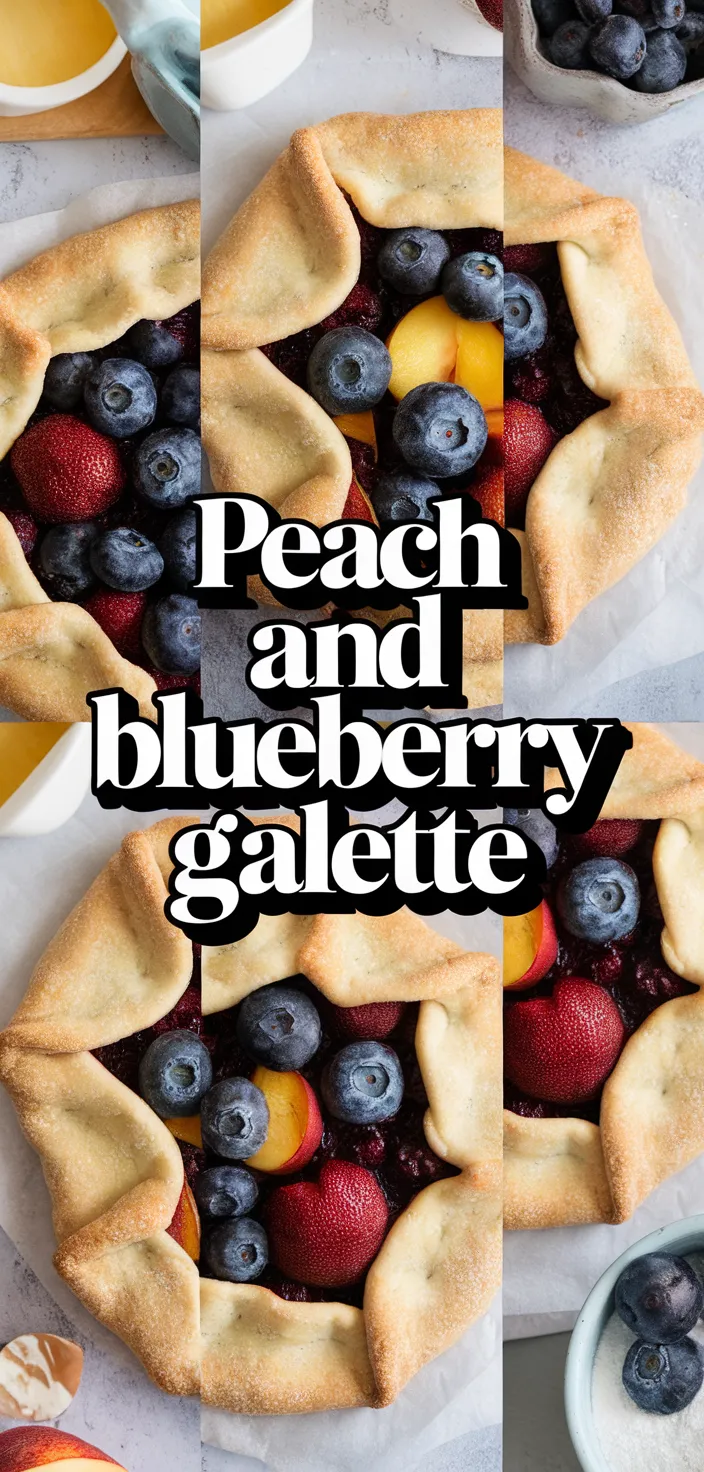 A photo of Peach And Blueberry Galette Recipe