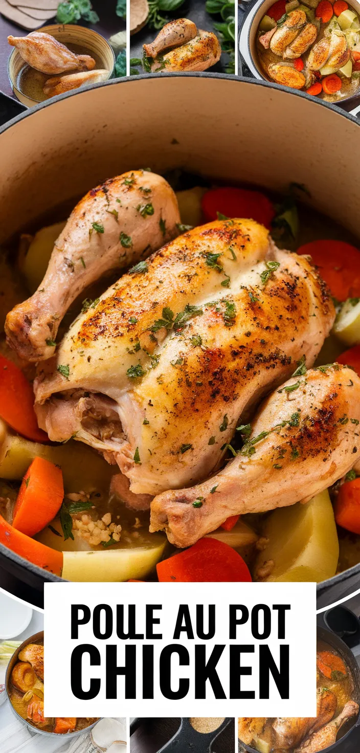 A photo of Poule Au Pot Chicken In A Pot Recipe