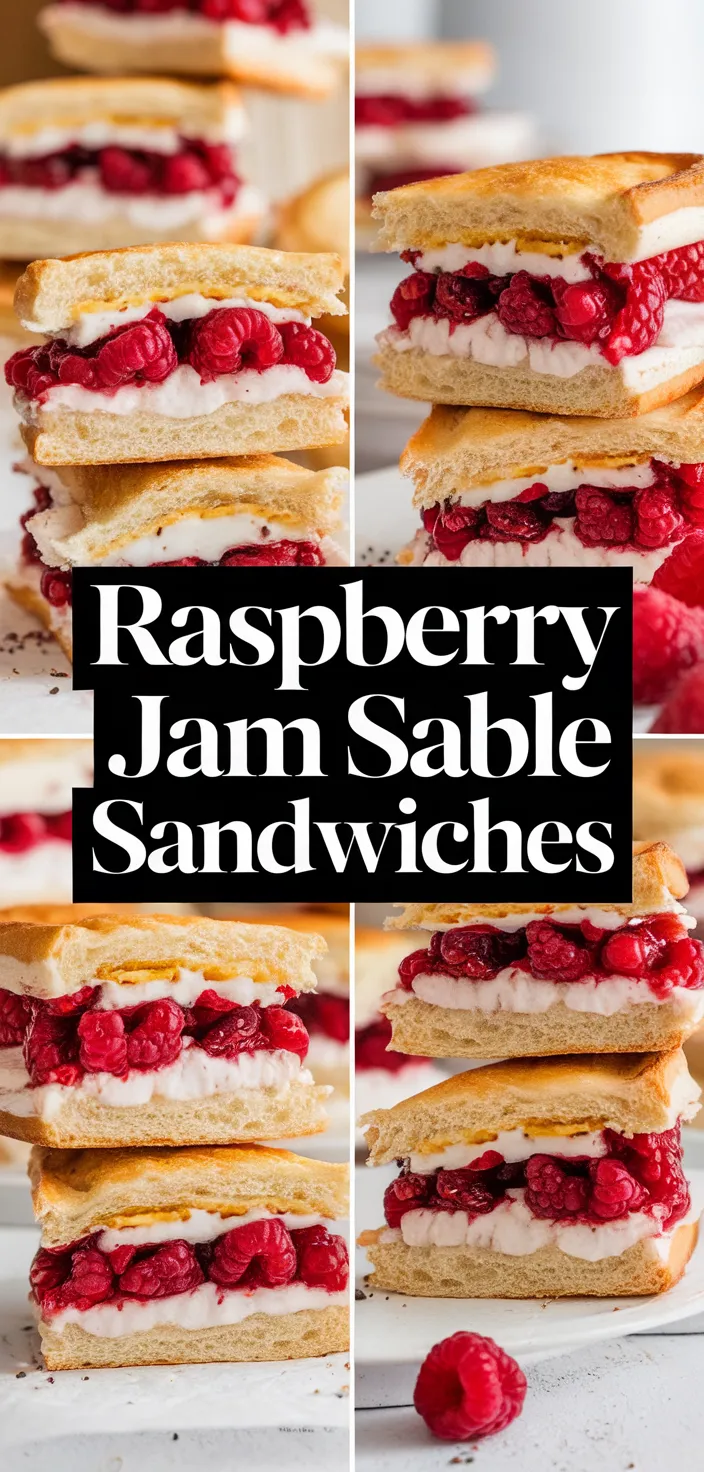 A photo of Raspberry Jam Filled Sable Sandwiches Lunettes De Romans Recipe