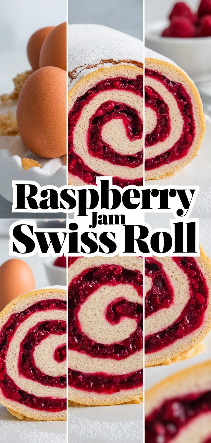 A photo of Raspberry Jam Swiss Roll Recipe
