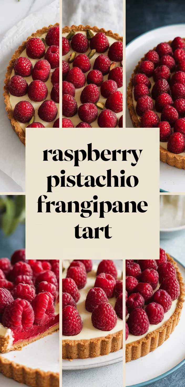 A photo of Raspberry Pistachio Frangipane Tart Recipe