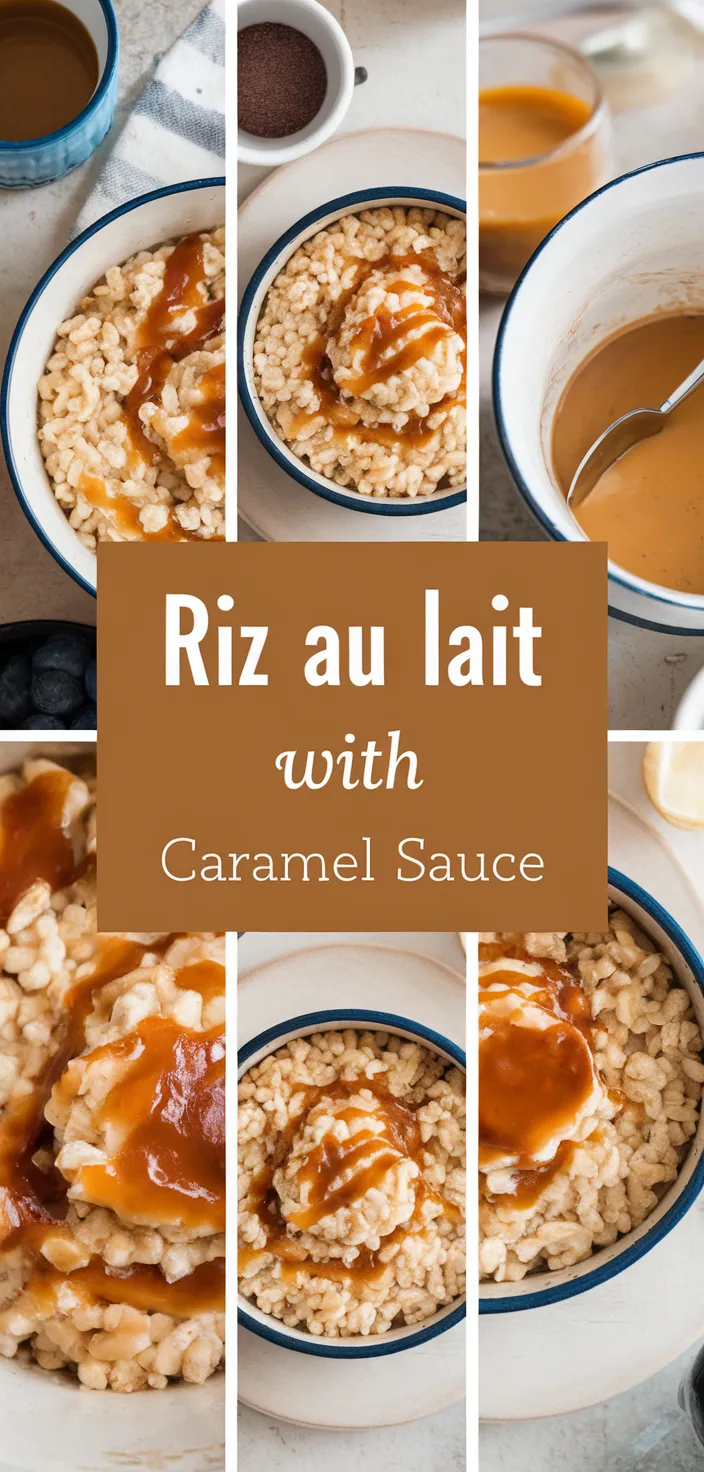 A photo of Riz Au Lait With Caramel Sauce Recipe