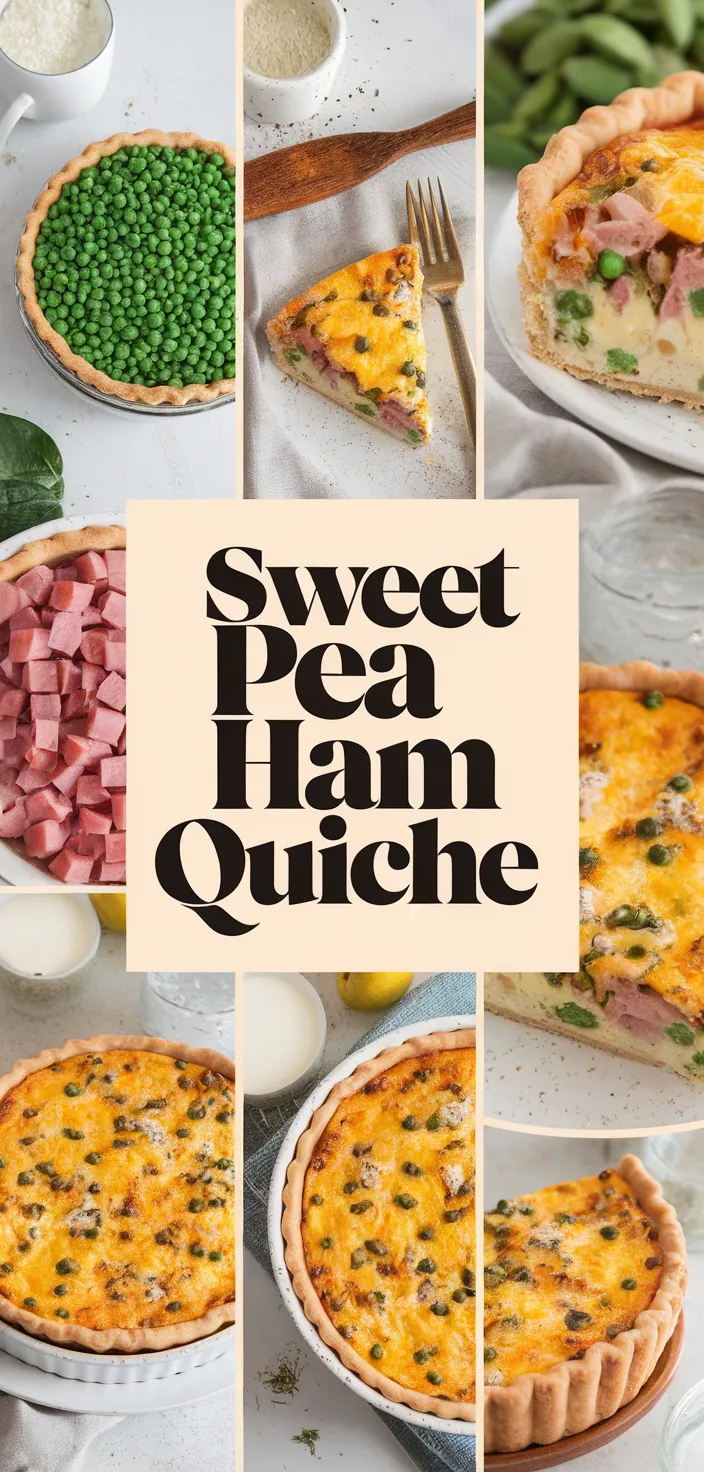 A photo of Sweet Pea Ham Quiche Recipe