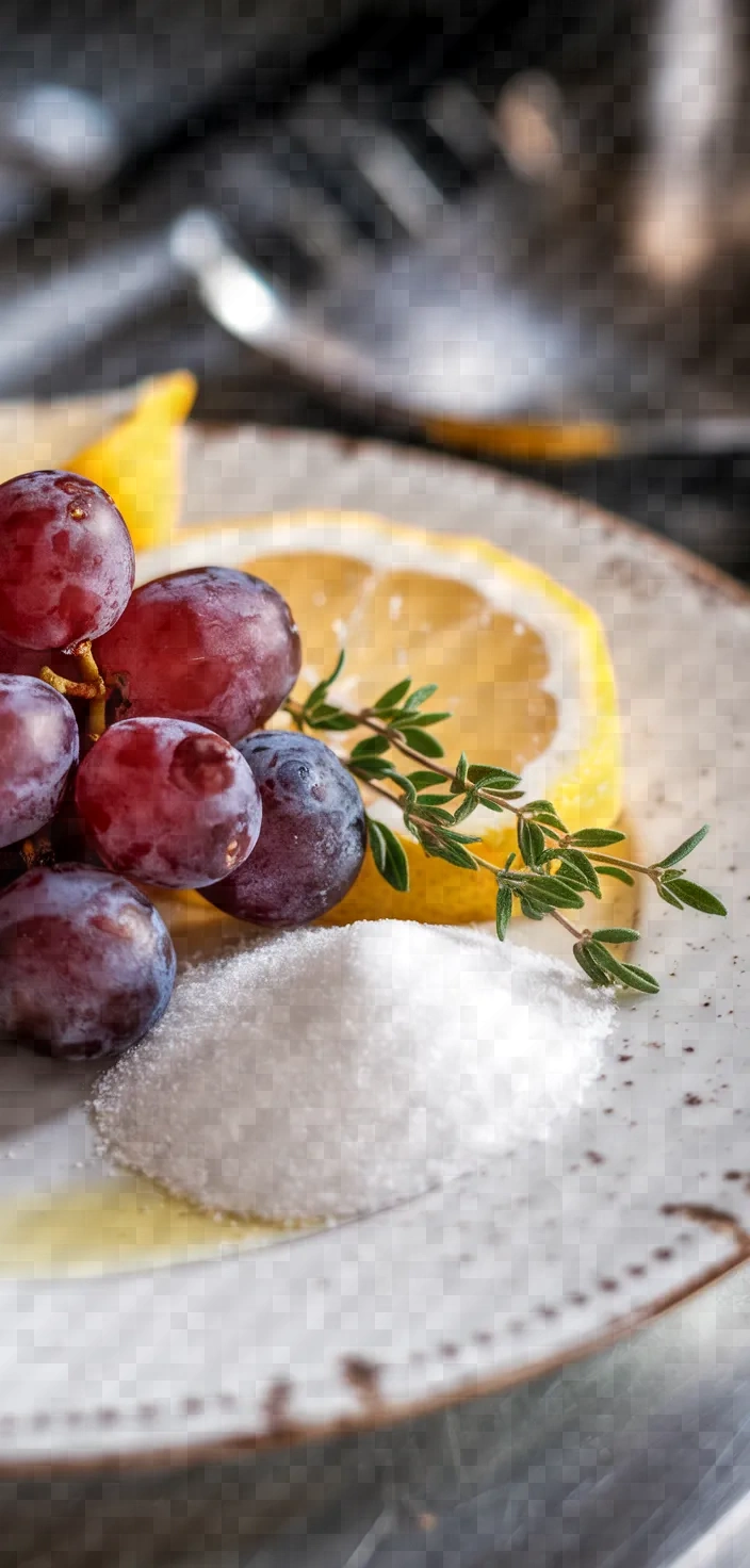 Ingredients photo for Concord Grape And Thyme Jam Recipe