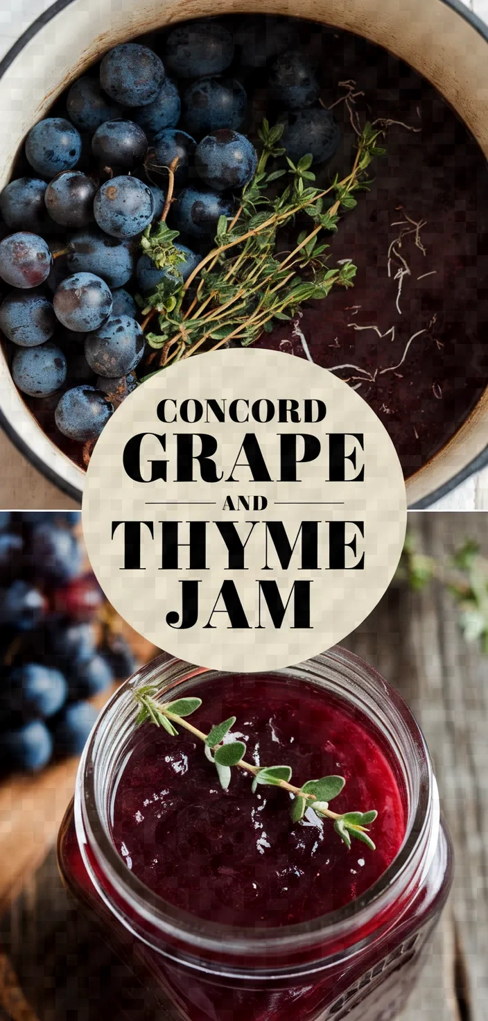 Concord Grape And Thyme Jam Recipe