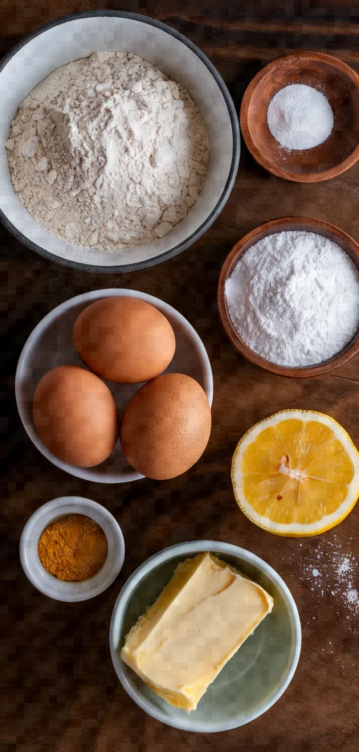 Ingredients photo for French Butter Madeleines Recipe