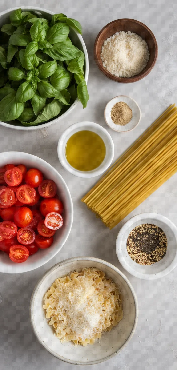 Ingredients photo for French Pistou Sauce Pasta Recipe