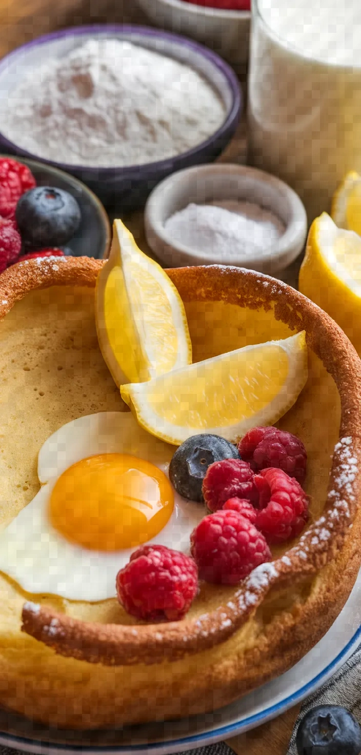 Ingredients photo for French Style Dutch Baby Pancake Recipe